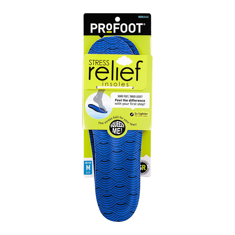 Profoot Stress Relief Insole, Men 8 to 13, 1 Pair